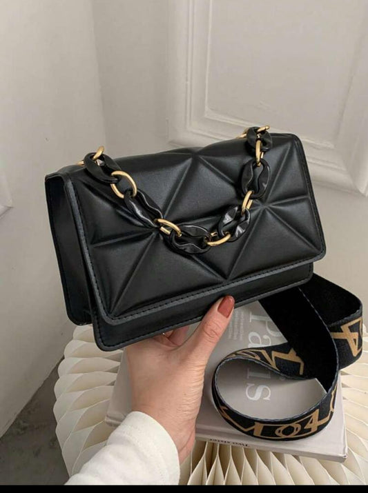 cartera de hombro negra